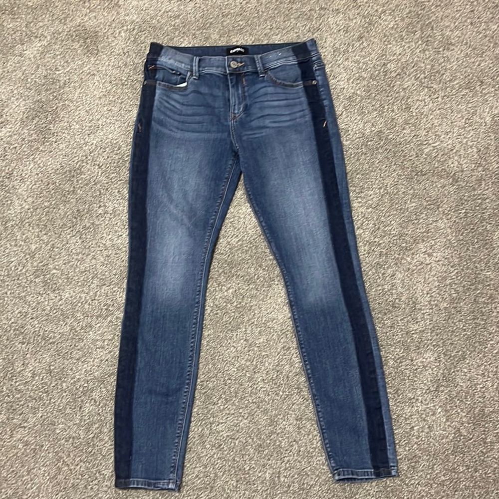 Express Midrise stretch blue Jean